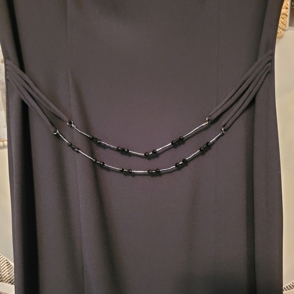 Classic Black Floor Length Dress - Picture 3 of 5